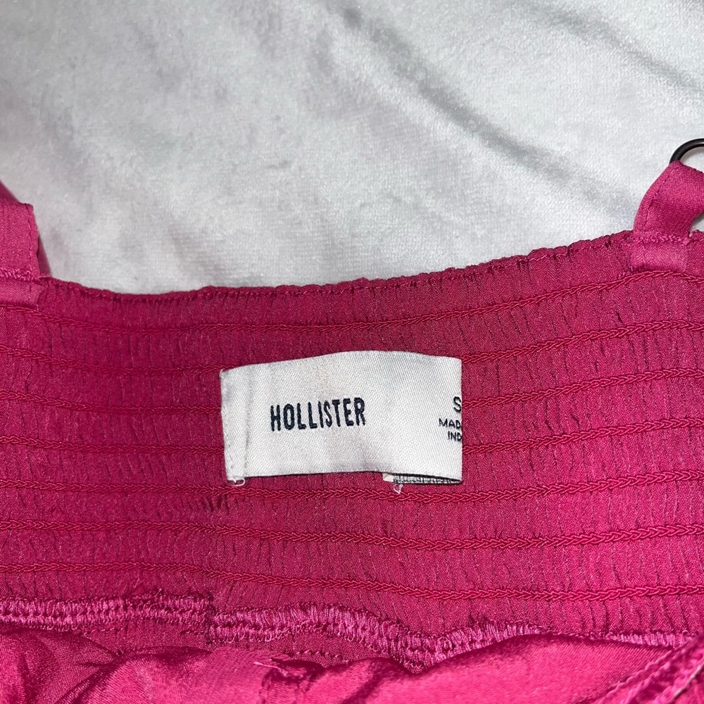 Hollister Pink Button Up Babydoll Top - Size S - Picture 5 of 6